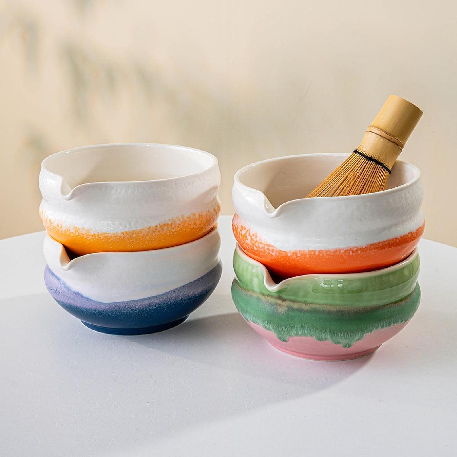 Matcha Bowl Chawan - Керамическая чаша матча с носиком, бытовой
