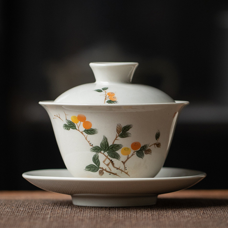 Matcha Bowl Chawan - Керамическая гайвань из травы и дерева,