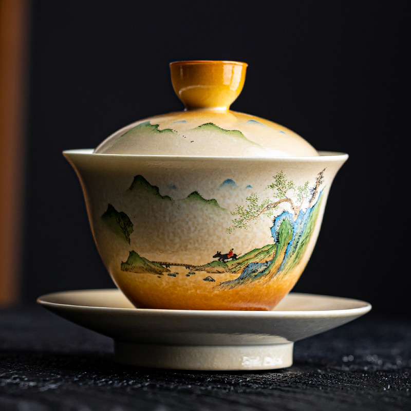Керамическая гайвань из травы  – обзор и цена Matcha Bowl Chawan